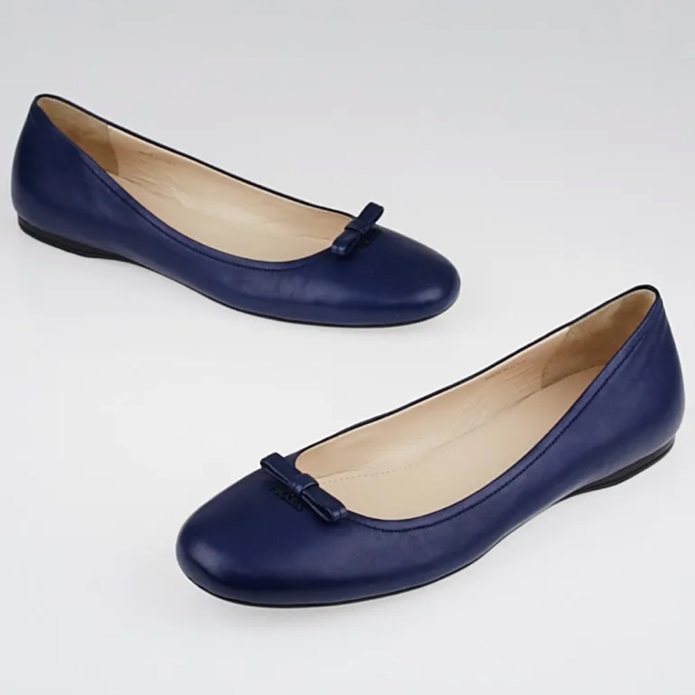 {Prada} Calzature Donna Royal Nappa Ballet Flats